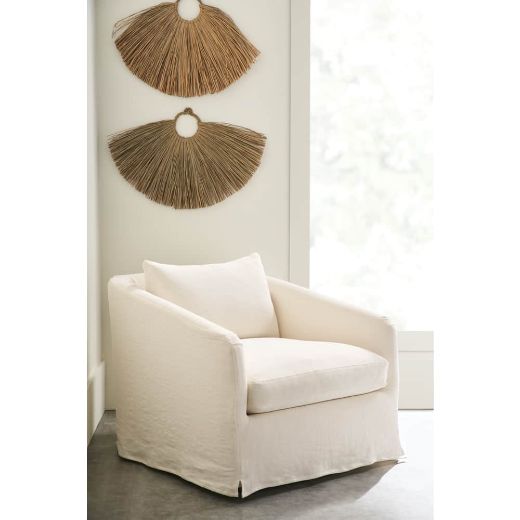 Picture of Florence Slipcovered Swivel Chair